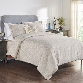 Haven Damask Collection Queen Comforter Set