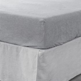 King Fitted Sheet 1 Pc, Extra Soft Premium Bedding Fitted Sheet for Bedroom, Hotels, and Salons, Breathable & Fade Resistant (Cloud)