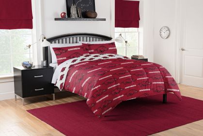 Arkansas Razorbacks Full Rotary Bed In a Bag Set