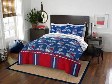 New York Rangers OFFICIAL NHL Queen Bed In Bag Set