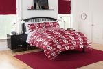 Oklahoma Sooners Rotary Queen Bed In a Bag Set