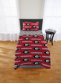 Georgia Bulldogs Twin Rotary Bed In a Bag Set