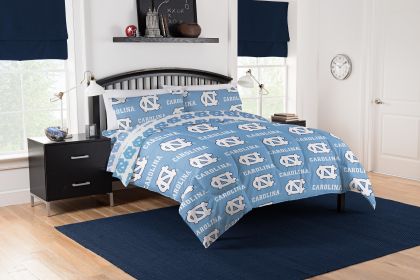 UNC Tarheels Rotary Queen Bed In a Bag Set