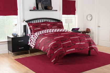 Arkansas Razorbacks Rotary Queen Bed In a Bag Set