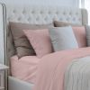 Luxurious Viscose from 100% Bamboo 4-Piece Sheet Set , Oeko-TEX Certified, Queen - Pale Rose