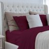 Luxurious Viscose from 100% Bamboo 4-Piece Sheet Set , Oeko-TEX Certified, King - Merlot