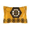 Bruins OFFICIAL NHL "Hexagon" Twin Comforter & Sham Set; 64" x 86"