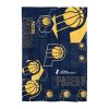 Pacers OFFICIAL NBA "Hexagon" Twin Comforter & Sham Set; 64" x 86"