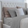 Luxurious Viscose from 100% Bamboo 3-Piece sheet Set , Oeko-TEX Certified, Twin - Silver Gray