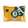 Athletics OFFICIAL MLB "Hexagon" Full/Queen Comforter & Shams Set; 86" x 86"