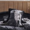 3D Reactive Print White Tiger All Season Comforter Set Twin - S14