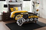 Bruins OFFICIAL NHL "Hexagon" Twin Comforter & Sham Set; 64" x 86"