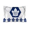 Maple Leafs OFFICIAL NHL "Hexagon" Twin Comforter & Sham Set; 64" x 86"