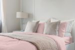 Luxurious Viscose from 100% Bamboo 4-Piece Sheet Set , Oeko-TEX Certified, Queen - Pale Rose