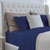 Premium 4-Piece Tencel Lyocell sheet Set, Silky Soft 100% Tencel, Oeko-TEX Certified, King - Slate blue