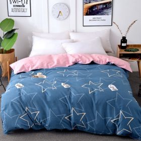 Quilt Cover Single Wholesale Pure Cotton Single Double Student Dormitory Three-piece Set (Option: Shining star-4piece twin set220x240)