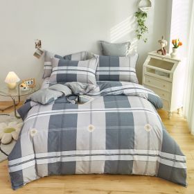 Cotton Single And Double Student Dormitory Three Piece Quilt Cover (Option: Fashion style-Single Quilt Cover 150 X200cm)