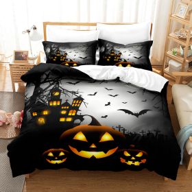 Halloween Series Bed Sheet Holiday Bedding Three-piece Set (Option: 1style-70 √ó 133)