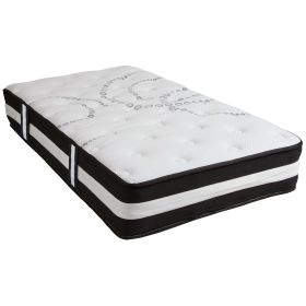 Capri Comfortable Sleep 12" Medium Tight Top Hybrid Pocket Spring Mattress, Twin (size: King)