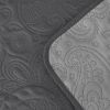 3 Piece Oversized Ultrasonic Embossed Bedspread Set with Classic Paisley Pattern