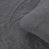 3 Piece Oversized Ultrasonic Embossed Bedspread Set with Classic Paisley Pattern