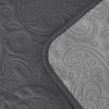 3 Piece Oversized Ultrasonic Embossed Bedspread Set with Classic Paisley Pattern