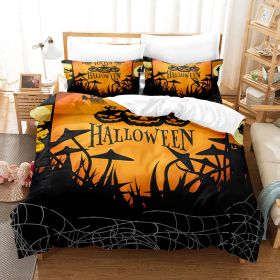 Halloween Series Bed Sheet Holiday Bedding Three-piece Set (Option: 2style-70 √ó 133)