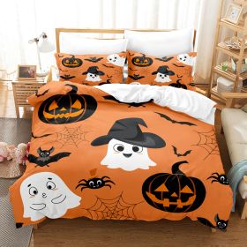 Halloween Series Bed Sheet Holiday Bedding Three-piece Set (Option: 5style-70 √ó 133)