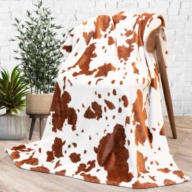 Cow Print Blanket Flannel Blanket (Option: 1style-100 √ó 130cm)