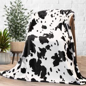 Cow Print Blanket Flannel Blanket (Option: 3style-100 √ó 130cm)