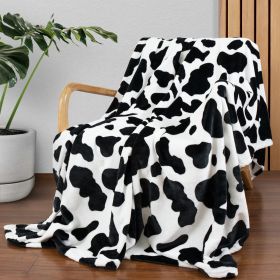 Cow Print Blanket Flannel Blanket (Option: 2style-130 √ó 150cm)