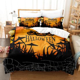 Halloween Series Bed Sheet Holiday Bedding Three-piece Set (Option: 2style-140 √ó 210)